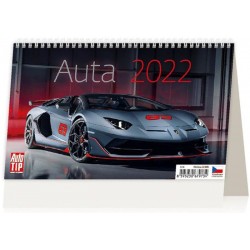 Kalendář stolní 2022 - Auta (Auto TIP)