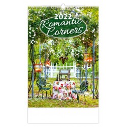Kalendář nástěnný 2022 - Romantic Corners