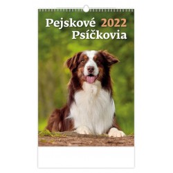 Kalendář nástěnný 2022 - Pejskové/Psíčkovia