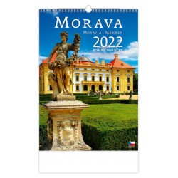 Kalendář nástěnný 2022 - Morava/Moravia/Mähren