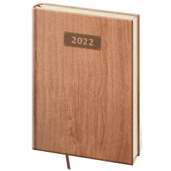 Diář 2022 Wood - Světle hnědý, denní, A5