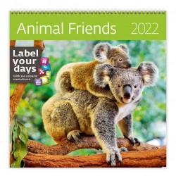 Kalendář nástěnný 2022 - Animal Friends