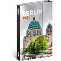 Diář 2019 - Berlín - týdenní magnetický, 10,5 x 15,8 cm