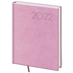 Diář 2022 Print - růžový, denní, B6