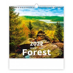 Kalendář nástěnný 2022 - Forest/Wald/Les