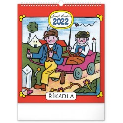 Kalendář 2022 nástěnný: Josef Lada – Říkadla, 30 × 34 cm