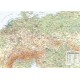 Střední Evropa - nástěnná obecně zeměpisná mapa 1 : 1 715 000