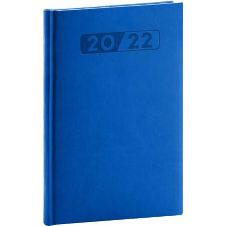 Diář 2022: Aprint - modrý/týdenní, 15 x 21 cm