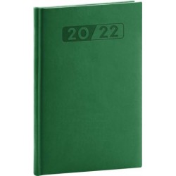 Diář 2022: Aprint - zelený/týdenní, 15 x 21 cm