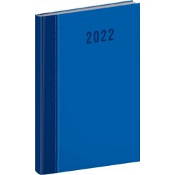 Diář 2022: Cambio Classic - modrý/týdenní, 15 x 21 cm