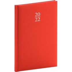 Diář 2022: Capys - červený/týdenní, 15 x 21 cm
