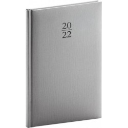 Diář 2022: Capys - stříbrný/týdenní, 15 x 21 cm
