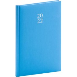 Diář 2022: Capys - světle modrý/týdenní, 15 x 21 cm