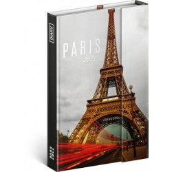 Diář 2022: Paříž - týdenní, magnetický, 11 x 16 cm