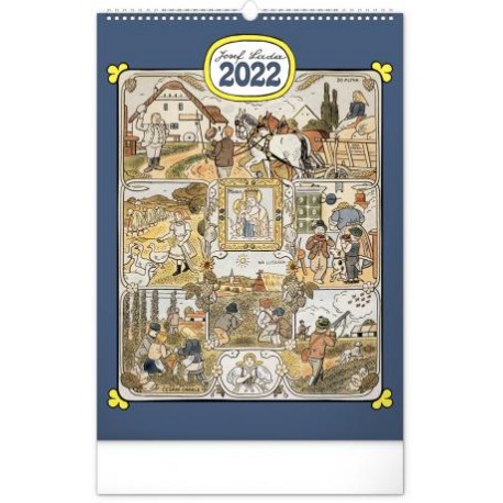 Kalendář 2022 nástěnný: Josef Lada – Měsíce, 33 × 46 cm