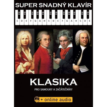 Super Snadný Klavír - Klasika pro samouky a začátečníky (+online audio)