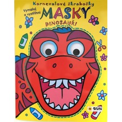 Dinosauři - Karnevalové škrabošky Masky