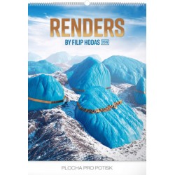 Kalendář nástěnný 2019 - Renders – Filip Hodas, 48 x 64 cm