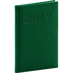 Diář 2019 - Vivella Classic - týdenní, zelený, 15 x 21 cm