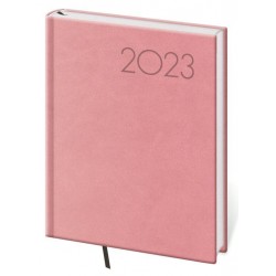 Diář 2023 Print - růžová, denní B6