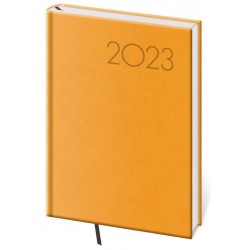 Diář 2023 Print - žlutá, denní A5
