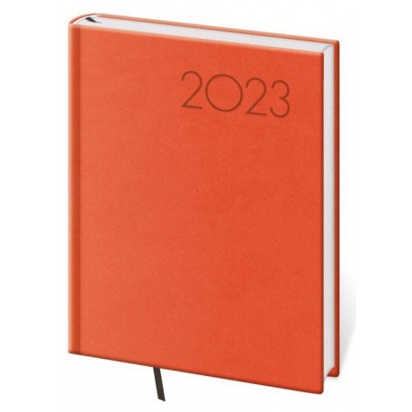 Diář 2023 Print - oranžová, denní B6