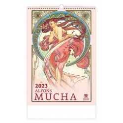 Kalendář nástěnný 2023 - Alfons Mucha, Exclusive Edition