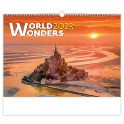 Kalendář nástěnný 2023 - World Wonders