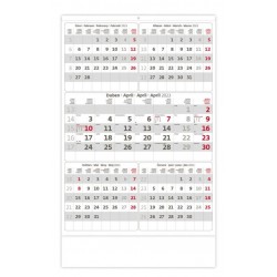 Kalendář nástěnný 2023 - Pětiměsíční/šedý