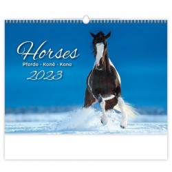 Kalendář nástěnný 2023 - Koně