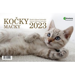 Kalendář 2023 Kočky, stolní, týdenní, 214 x 140 mm