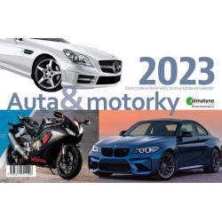 Kalendář 2023 Auta a motorky, stolní, týdenní, 214 x 140 mm
