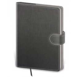 Zápisník - Flip-B6 šedo/šedá, tečkovaný