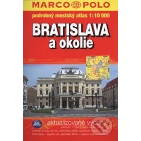 Bratislava a okolie atlas 1:10T MSLO