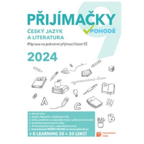 Přijímačky 9 Český jazyk a literatura + E-learning 2024
