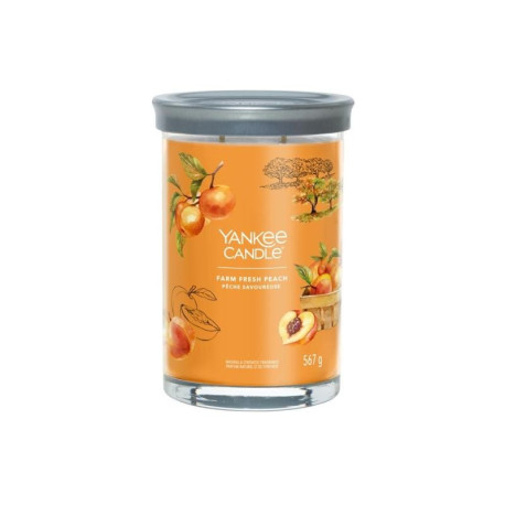 YANKEE CANDLE Farm Fresh Peach svíčka 567g / 2 knoty (Signature tumbler velký)