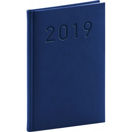 Diář 2019 - Vivella Classic - týdenní, modrý, 15 x 21 cm